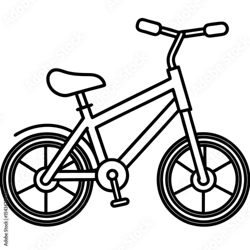 Minimalist E-Bike Illustration