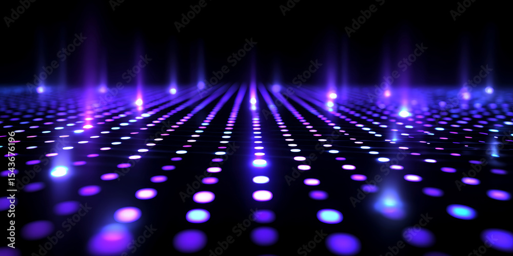 Obraz premium Purple dot matrix