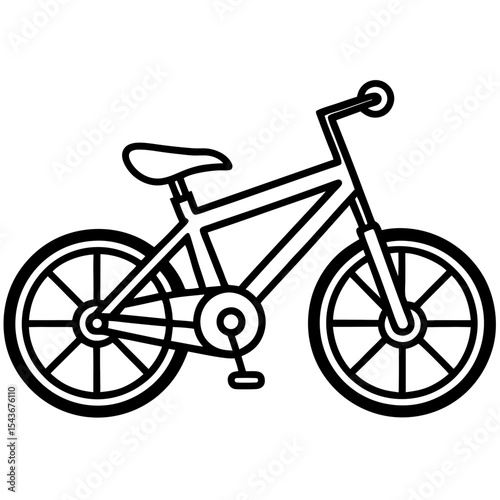Minimalist E-Bike Illustration