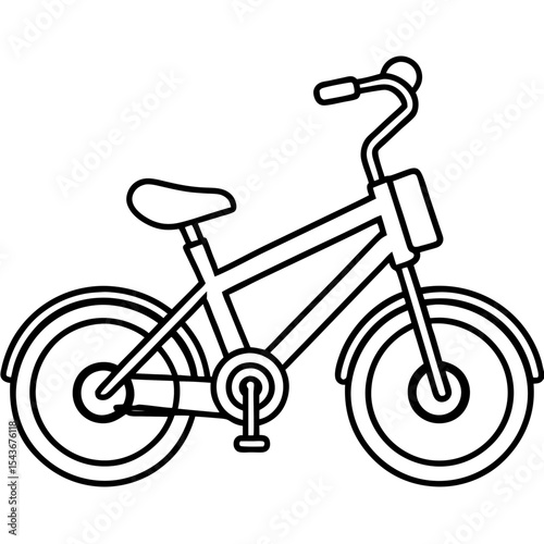 Minimalist E-Bike Illustration