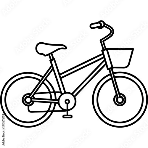 Minimalist E-Bike Illustration