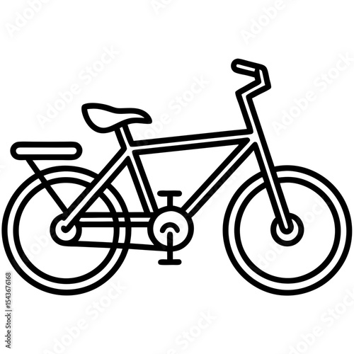 Minimalist E-Bike Illustration