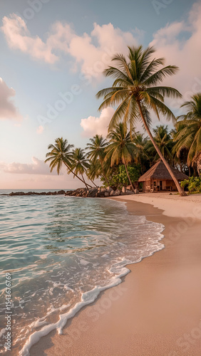 palm trees on the beach