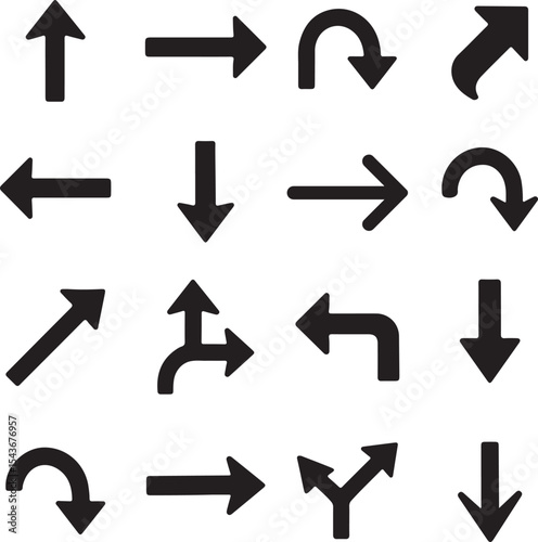 Black Arrow Vector Set