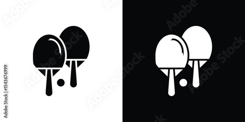Ping pong icon collection. line stroke icon. EPS 10