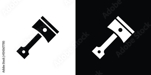 Piston icon collection. line stroke icon. EPS 10