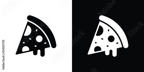 Pizza icon collection. line stroke icon. EPS 10