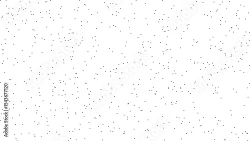 High density ornamental pattern created with small identical black and white circles randomly scattered across a clean layout perfect for minimal modern designs and backgrounds