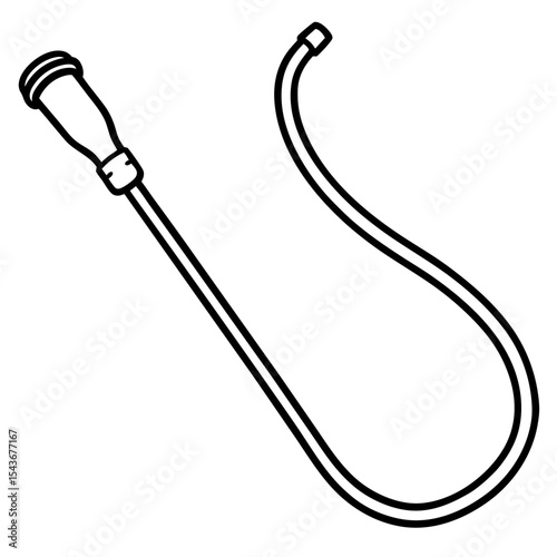 Catheter Tube line art vector