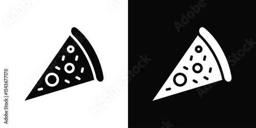 Pizza icon collection. line stroke icon. EPS 10