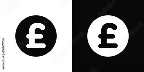 Pound icon collection. line stroke icon. EPS 10