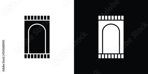 Prayer rug icon collection. line stroke icon. EPS 10