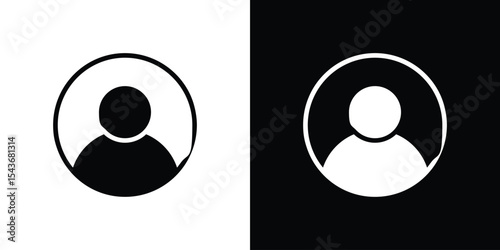 Profile icon collection. line stroke icon. EPS 10