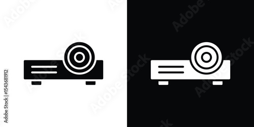Projector icon collection. line stroke icon. EPS 10