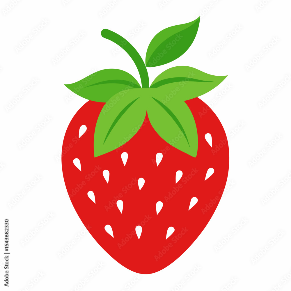 Obraz premium strawberry vector illustration