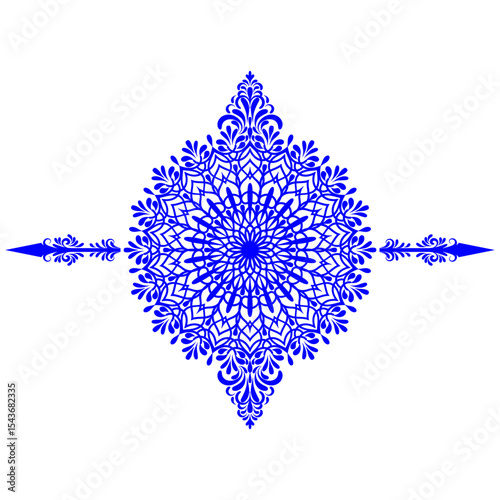 Geometric mandala background design.