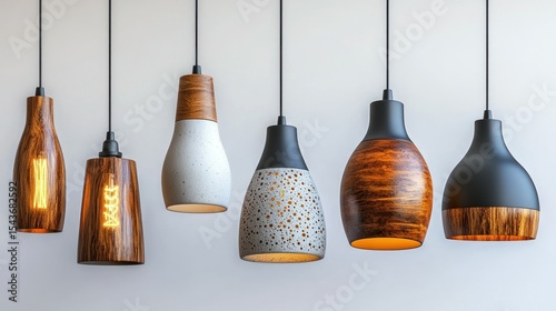 Modern pendant lights in various styles