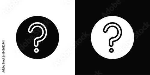 Question icon collection. line stroke icon. EPS 10