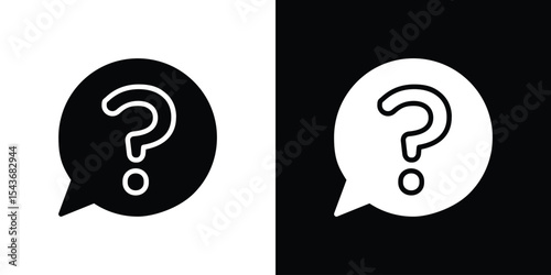 Question icon collection. line stroke icon. EPS 10