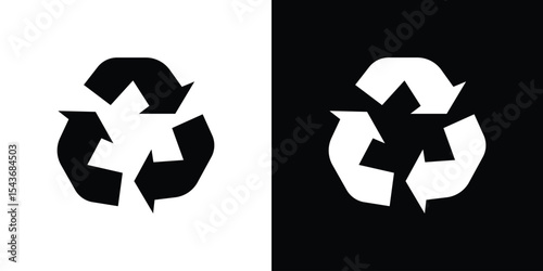 Recycle icon collection. line stroke icon. EPS 10