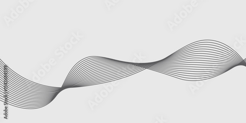 Abstract vector background with black wavy lines. EPS10