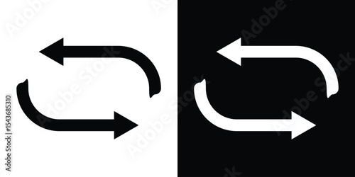 Repeat icon collection. line stroke icon. EPS 10