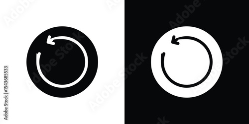 Reset icon collection. line stroke icon. EPS 10