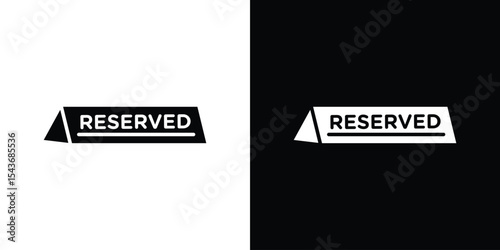 Reserved icon collection. line stroke icon. EPS 10