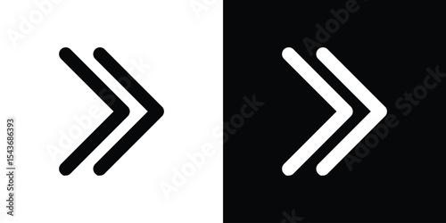 Right arrow icon collection. line stroke icon. EPS 10