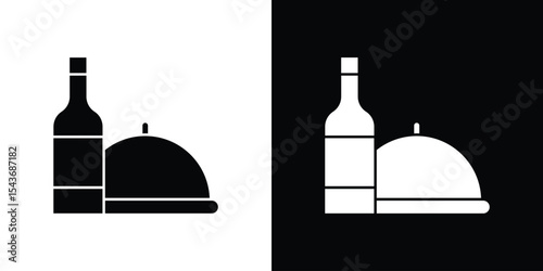 Room service icon collection. line stroke icon. EPS 10