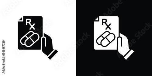 RX icon collection. line stroke icon. EPS 10