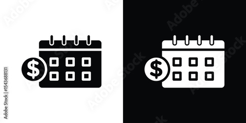 Salary day icon collection. line stroke icon. EPS 10