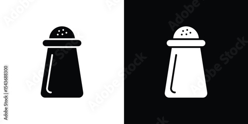 Salt pepper icon collection. line stroke icon. EPS 10