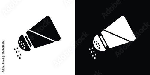 Salt shaker icon collection. line stroke icon. EPS 10
