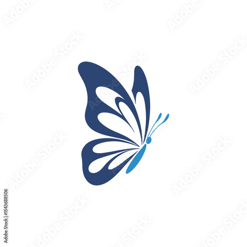 Unique butterfly logo Modern and minimalist vector and abstract logo