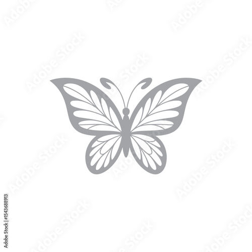Unique butterfly logo Modern and minimalist vector and abstract logo