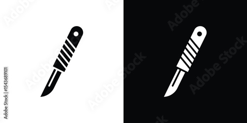 Photos Scalpel icon collection. line stroke icon. EPS 10