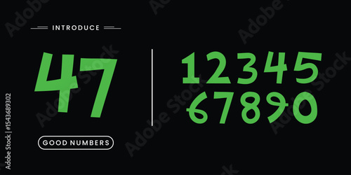Custom vector creative color geometry shapes' numerals. font alphabet vector illustrations.