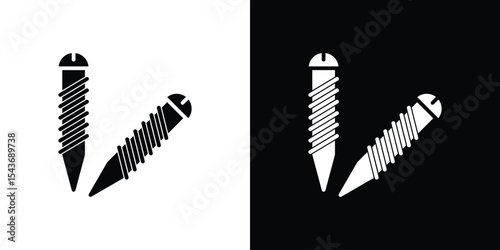 Screws icon collection. line stroke icon. EPS 10