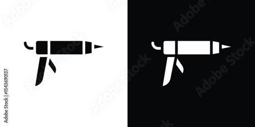 Sealants gun icon collection. line stroke icon. EPS 10