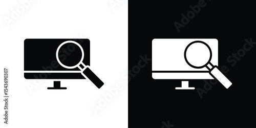 Search online icon collection. line stroke icon. EPS 10