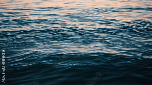 Gentle Ocean Waves Rippling Under Soft Dawn Light Serene Water Surface