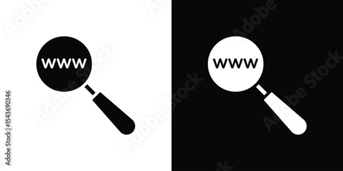 Searching website icon collection. line stroke icon. EPS 10