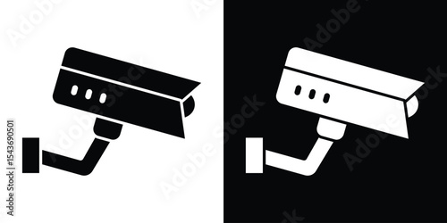 Security camera icon collection. line stroke icon. EPS 10