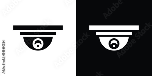 Security cam icon collection. line stroke icon. EPS 10
