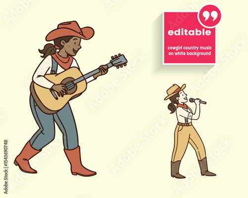 Country music featuring cowgirls