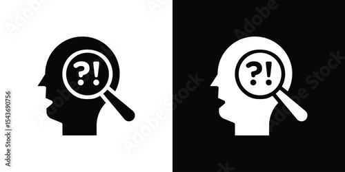 Self research icon collection. line stroke icon. EPS 10