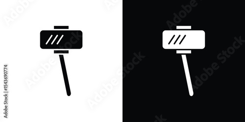 Selfie stick icon collection. line stroke icon. EPS 10