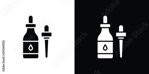 Serum icon collection. line stroke icon. EPS 10
