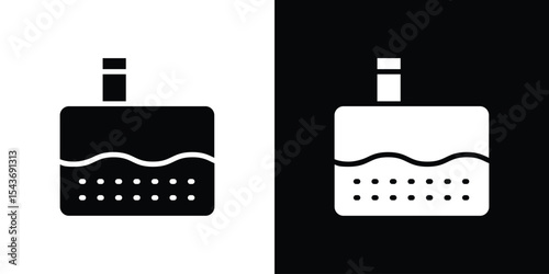 Sewerage tank icon collection. line stroke icon. EPS 10
